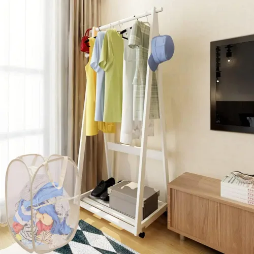 Miniatura 6 de Cesta plegable para la ropa sucia, cesta de malla para almacenamiento para dormitorios universitarios, viajes, cruzar, acampar, color beige