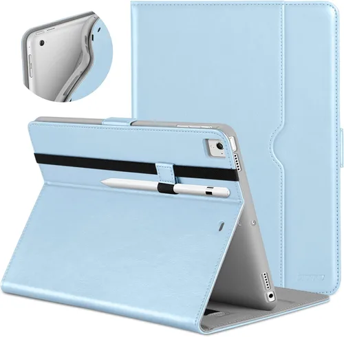 Miniatura 11 de DTTO para iPad de 9.7 pulgadas 5ª/6ª generación 2018/2017 con soporte para Apple Pencil, funda de piel premium con función atril para iPad de 9.7