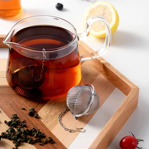 Miniatura 4 de 2 infusores de té prémium para té de hojas sueltas, coladores de té y bolas de té mejorados para condimentar especias y condimentos a base de hierbas