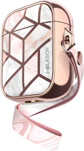 Miniatura 12 de i-Blason Cosmo Series - Funda diseñada para Airpods de 2ª generación/1ª generación, funda protectora de 360° con estilo mármol para AirPods Jade