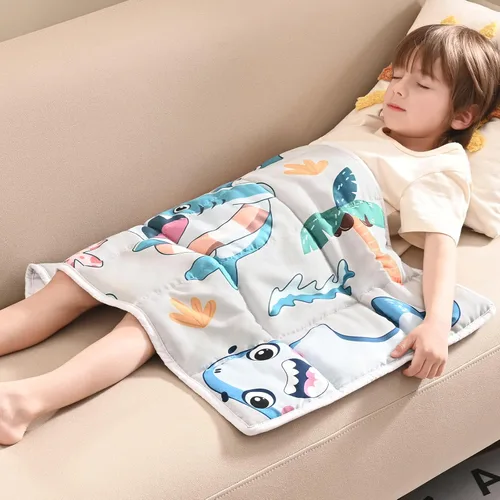 Miniatura 70 de anfie - Manta con peso para niños (40 x 60 pulgadas, 7 lb), manta refrescante para dormir, tamaño de manta ligera, transpirable, con cuentas de Gris