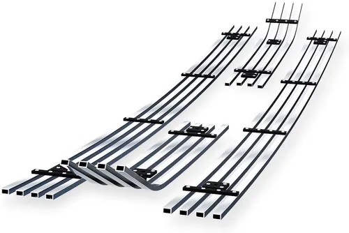 Miniatura 2 de APS Compatible con Ford F-250 F-350 F-450 F-550 2011-2016 XLT Lariat King Ranch Principal Superior Acero Inoxidable Cromo 8x6 Billet Front Grill