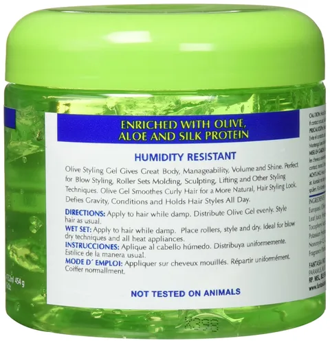 Miniatura 2 de Fantasia Ic Pulidor de cabello Olive Styling Gel con Sparkle Lites, 16 onzas