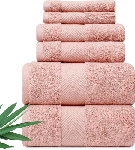 Miniatura 10 de Alusa Home - Toallas de baño ultra suaves y afelpadas de viscosa de bambú - 700 g/m² Paquete de 2 - Extra grande 70x35 pulgadas - Super absorbente