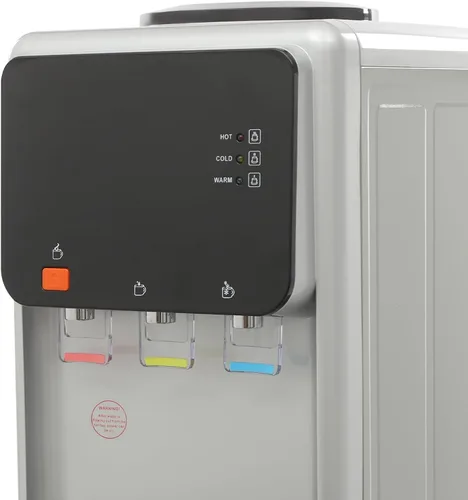 Miniatura 4 de Dispensador de agua de carga superior para botellas de 5 galones, 3 temperaturas (frío/caliente/caliente) enfriador de agua independiente
