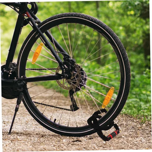 Miniatura 4 de Healifty Carbon Steel Bike Chain Lock Digit Password Anti-Theft Security for Bicycle Mountain Bike Electric Scooter and Portable Lock for Outdoor