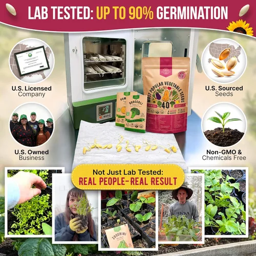 Miniatura 2 de Organo Republic Paquete de variedad de 40 semillas de vegetales – 26000 semillas autóctonas sin OMG para plantar verduras y frutas a granel