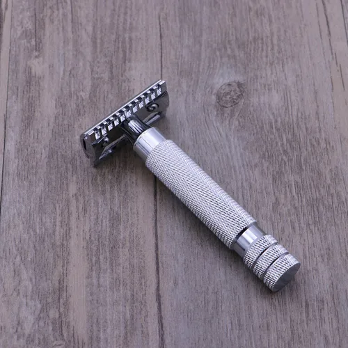 Miniatura 4 de Máquina De Afeitar Para Hombre Máquina de afeitar segura para hombres Máquina de afeitar doble afeitadora hombres Maquinilla de afeitar de acero