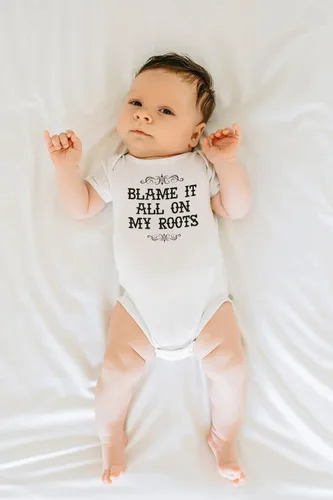 Miniatura 8 de Pop Threads Blame It All On My Roots Country Music Cute Funny Western Baby Toddler Kids Girl Boy T-Shirt