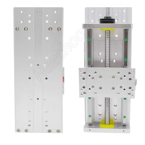 Miniatura 2 de CNC Accionador lineal de etapas con tornillo de bolas 1605 + HG15 Carga de guía de riel lineal, de 250 Kg. / 551.2 libras, C7 con soporte de motor