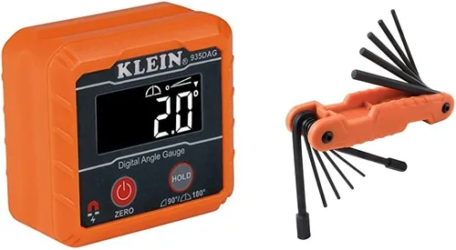 Klein Tools 935DAG - Nivel digital electrónico y medidor de ángulo, (mide rangos de 0 a 90° y 0 a 180°) mide y establece ángulos