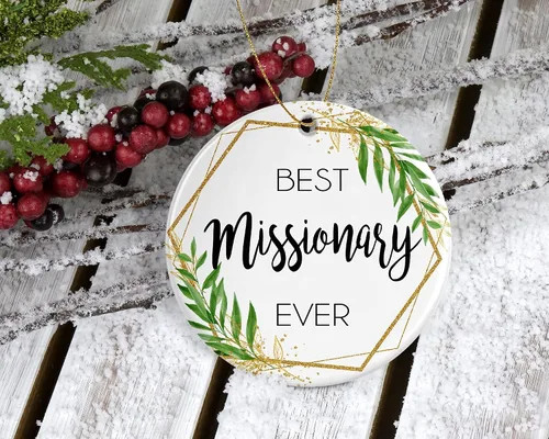 Miniatura 2 de Adorno de Navidad misionero, regalo de Navidad para misionero, el mejor misionero del mundo, el mejor misionero de la historia, regalos misioneros