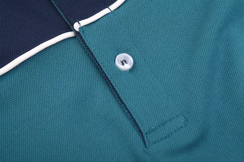 Miniatura 4 de TACVASEN Polo de golf para hombre de manga corta con 3 botones