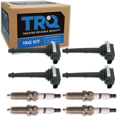 Miniatura 17 de Kit de Bobina de Encendido y Bujía TRQ 8 Piezas Bujías de Iridio Compatibles con Mercedes-Benz C250 2012-2015 y SLK250 2012-2015