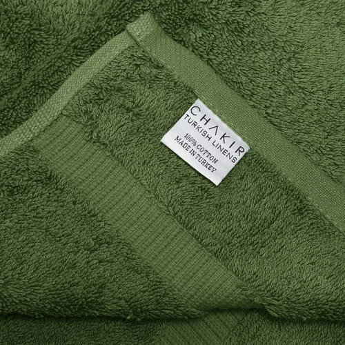 Miniatura 3 de Chakir Turkish Linens - Toallas turcas de alta calidad 100% algodón para baño, 13 x 13 pulgadas (6 toallas pequeñas, musgo)
