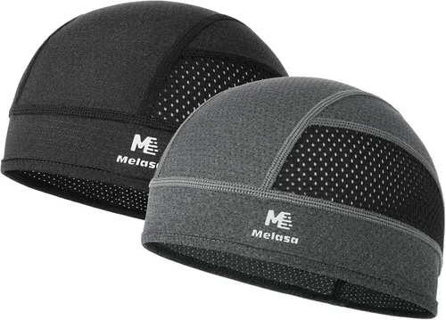 Miniatura 8 de MELASA Gorras de calavera refrescante, forro de malla ligera debajo del casco, ciclismo, motocicleta, casco duro para hombres y mujeres