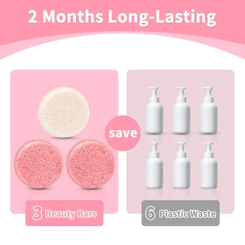 Miniatura 7 de Champú y acondicionador de barra de romero para cabello adelgazante, barra de champú sólido de volumen, engrosamiento y crecimiento del cabello