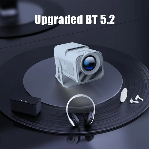 Miniatura 5 de [Licencia de Netflix] Magcubic Mini proyector con WiFi y Bluetooth, Android 13 integrado, proyector inteligente portátil 1080P con soporte 4K, Blanco