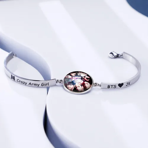 Miniatura 5 de G-Ahora BT Army Jewelry Crazy Army Girl Bracelet Kpop BT Bangtan Boys Bracelet Gift For BT Fans