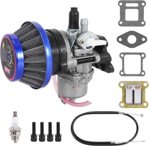 Filtro de aire de 1.654 pulgadas, carburador PZ13, cable del acelerador de carbohidratos para 2 tiempos 43cc 47cc 49cc Mini ATV Quad Dirt Pocket Bike