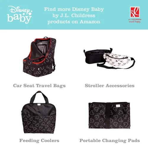 Miniatura 7 de Disney Baby by J.L. Childress Gate - Bolsa de cuadros para cochecitos individuales y dobles, bolsa de viaje para cochecito individual y doble, bolsa