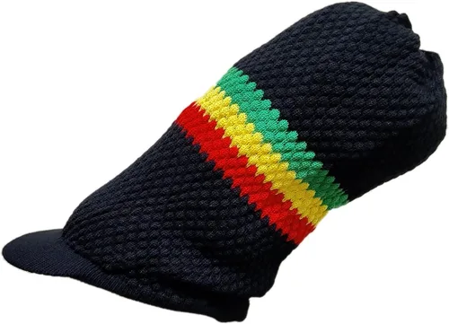 Miniatura 2 de Shoe String King SSK Rasta Knit Tam Hat Dreadlock Gorra con múltiples diseños y tamaños.