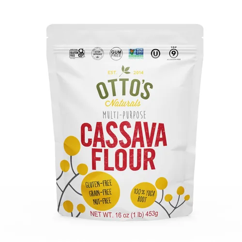 Miniatura 12 de Harina de yuca de Otto's Naturals, sin granos, harina para hornear sin gluten - hecho de raíz 100% de yuca – Certificado Paleo y sustituto de harina
