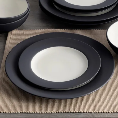 Miniatura 6 de Noritake Colorwave Graphite - Juego de 4 piezas para llantas, servicio para 1