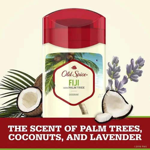 Miniatura 3 de Old Spice Fiji - Desodorante sin aluminio para hombres, con aroma a palmera, inspirado en la naturaleza, 3 onzas, paquete de 3