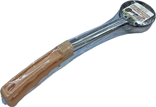 Miniatura 4 de Cuchara de servir de acero inoxidable para control de porciones, paquete de 2 (3 onzas, perforada)