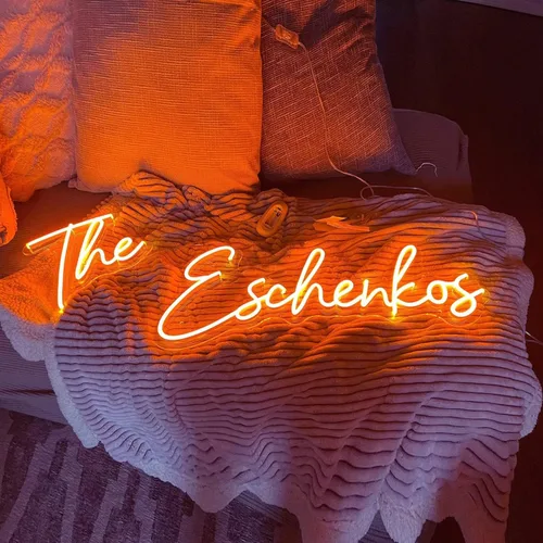 Miniatura 2 de Letreros LED de neón personalizados para decoración de pared de dormitorio, boda, fiesta de cumpleaños, decoración del hogar, letrero de neón