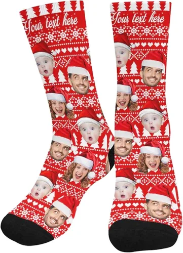 Miniatura 15 de Artsadd Calcetines personalizados para mujeres y hombres, amantes de los perros y gatos, regalos divertidos unisex personalizados