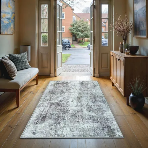 Miniatura 46 de GLN Rugs Contemporary Collection - Alfombra de felpilla lavable a máquina, contemporánea, antideslizante, de pelo corto, alfombra de felpilla