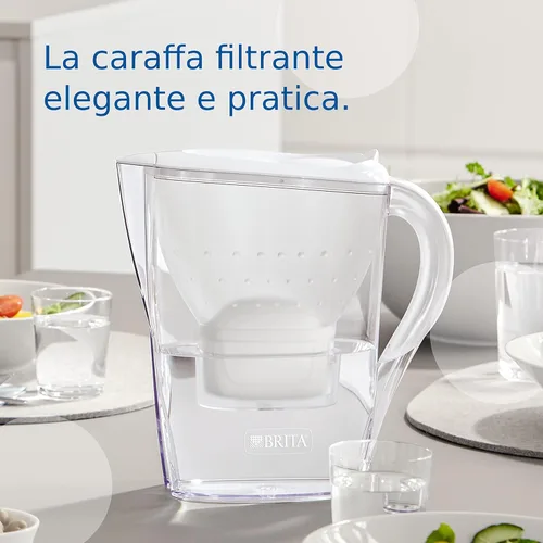 Miniatura 2 de BRITA Jarra con Filtro de Agua Marella Blanca (2,4 l) Incl. 1x Cartucho MAXTRA Pro All-in-1: Jarra Apta para frigorífico con memo Digital y Tapa