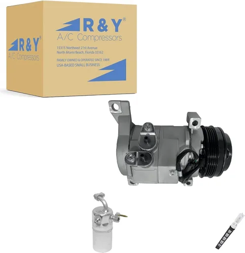 RYC Nuevo compresor de CA y kit de embrague de A/C KT D052N (solo apto para vehículos sin A/C trasero)