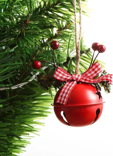 Miniatura 9 de 18 PCS Adornos de Cascabeles Navideños en Rojo, Blanco, Verde - Decoración de Árbol de Navidad, Corona, Adorno Conmemorativo Campana-1