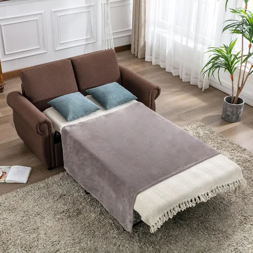Miniatura 8 de Sofá cama pequeño para sala de estar o dormitorio, incluye cama extraíble