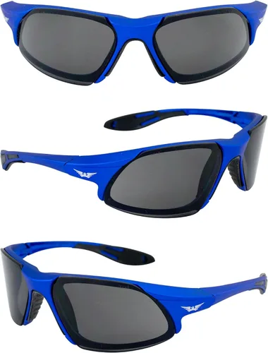 Miniatura 8 de Global Vision Gafas de seguridad Marco azul/ lentes ahumados