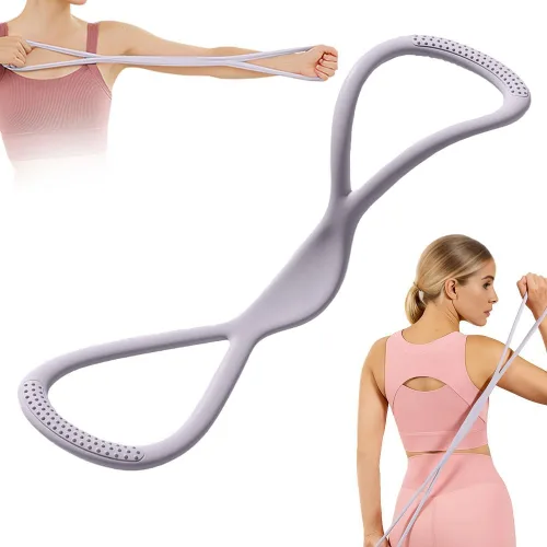 Miniatura 9 de Bandas de Resistencia, 2025 Nuevas Bandas de Figura 8 con Mangos para Hombres y Mujeres, Bandas de Ejercicio para Entrenamiento, Bandas Elásticas