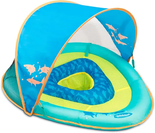 Miniatura 11 de SwimSchool Infant Baby Pool Floats, Free Swimming, Super Buoyant – Ages 6-24 Months – Multiple Colors/Styles – Adjustable Canopies and Seats, Splash