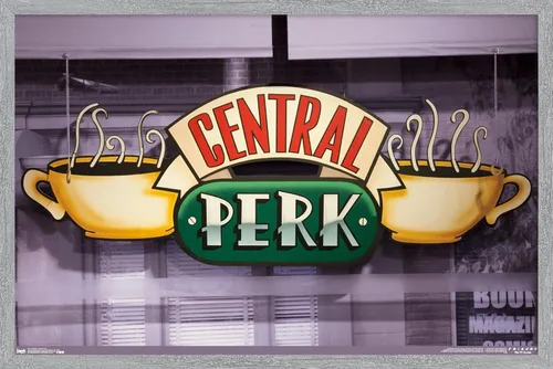 Miniatura 18 de Trends International Friends - Póster de pared de Central Perk, 14.725 x 22.375 pulgadas, versión enmarcada de madera de granero
