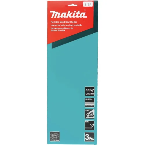 Miniatura 2 de Makita T-05608 Hoja de sierra de cinta portátil bimetálica de 18 TPI de 44-7/8 pulgadas, 3/paquete