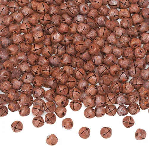 Miniatura 13 de Augshy 200 Piezas Campanas de Cascabel 3/5 Pulgadas Campanas de Manualidades a Granel para Decoraciones Navideñas de Hogar y Mascotas Adornos Dorado