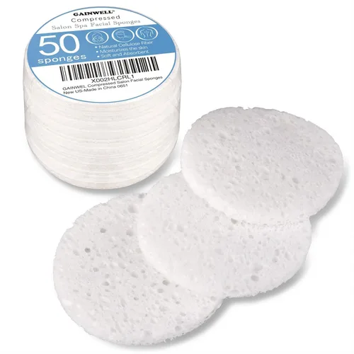 Miniatura 18 de GAINWELL Esponjas faciales comprimidas naturales de 50 colores, para limpieza facial, reutilizables y ecológicas, 50 unidades Varios