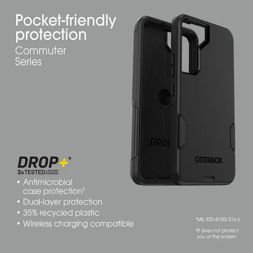 Miniatura 5 de OtterBox Commuter Series - Funda para Samsung Galaxy S22 (solamente), embalaje no minorista, Rock Skip Way (azul)