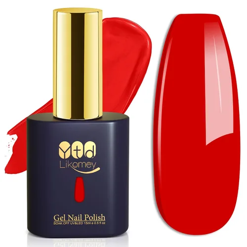 Miniatura 20 de YTD Likomey Esmalte de uñas de gel blanco, 0.5 onzas líquidas, manicura y pedicura para manicura y pedicura de verano, esmalte de color UV, 0.5