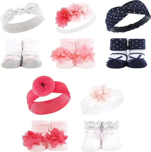 Miniatura 13 de Hudson Baby Conjunto de regalo de diadema y calcetines para niña
