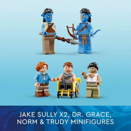 Miniatura 6 de LEGO Avatar Montañas Flotantes del Sitio 26 y RDA Samson 75573 - Juego de construcción de helicóptero con 5 minifiguras y figura de Direhorse, juego