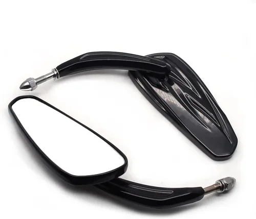 Miniatura 2 de MZS Espejos retrovisores para motocicleta compatibles con Sportster Softail Road King Street Electra Glide Dyna Ultra Fat Bob Sport Low Rider