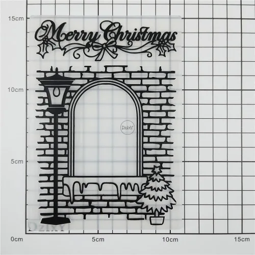 Miniatura 3 de DzIxY Carpetas de plástico de pared de Navidad para hacer tarjetas, suministros de papel de bricolaje 3D, plantillas de álbumes de recortes, álbum